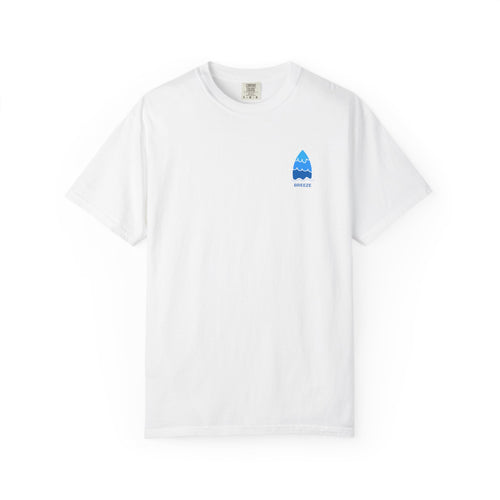 Surfboard Logo T-Shirt — Wave Graphic Chest Print