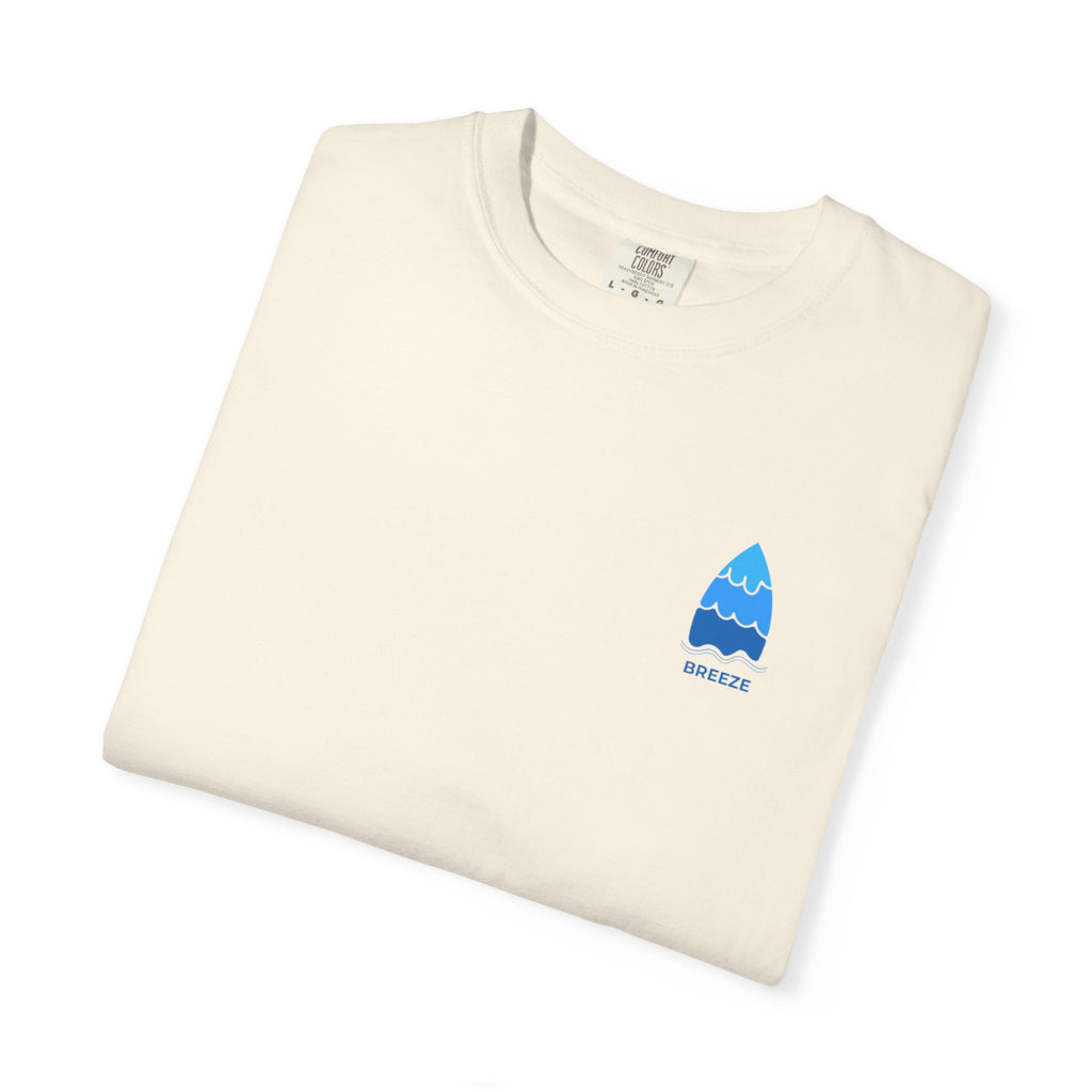 Surfboard Logo T-Shirt — Wave Graphic Chest Print