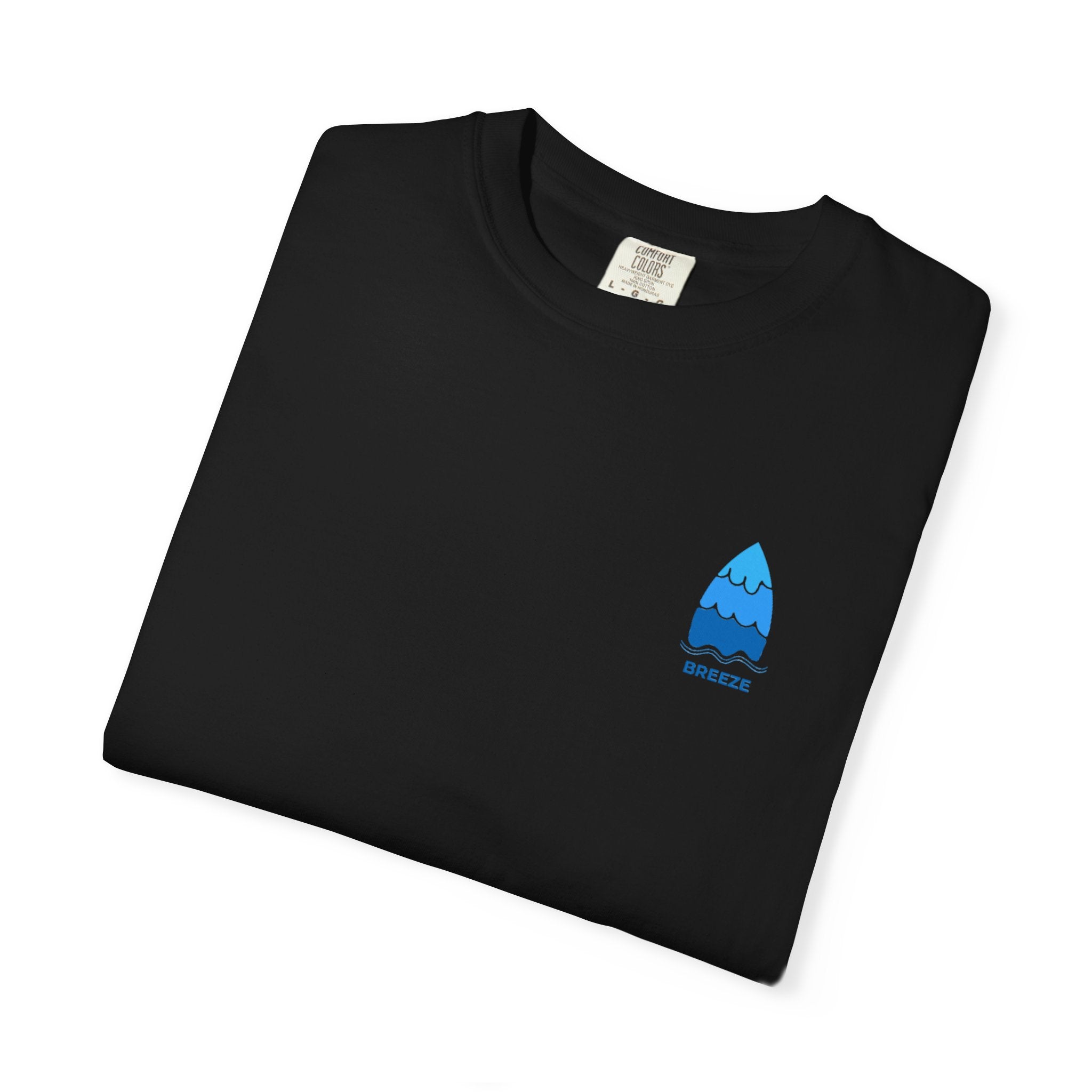 Surfboard Logo T-Shirt — Wave Graphic Chest Print