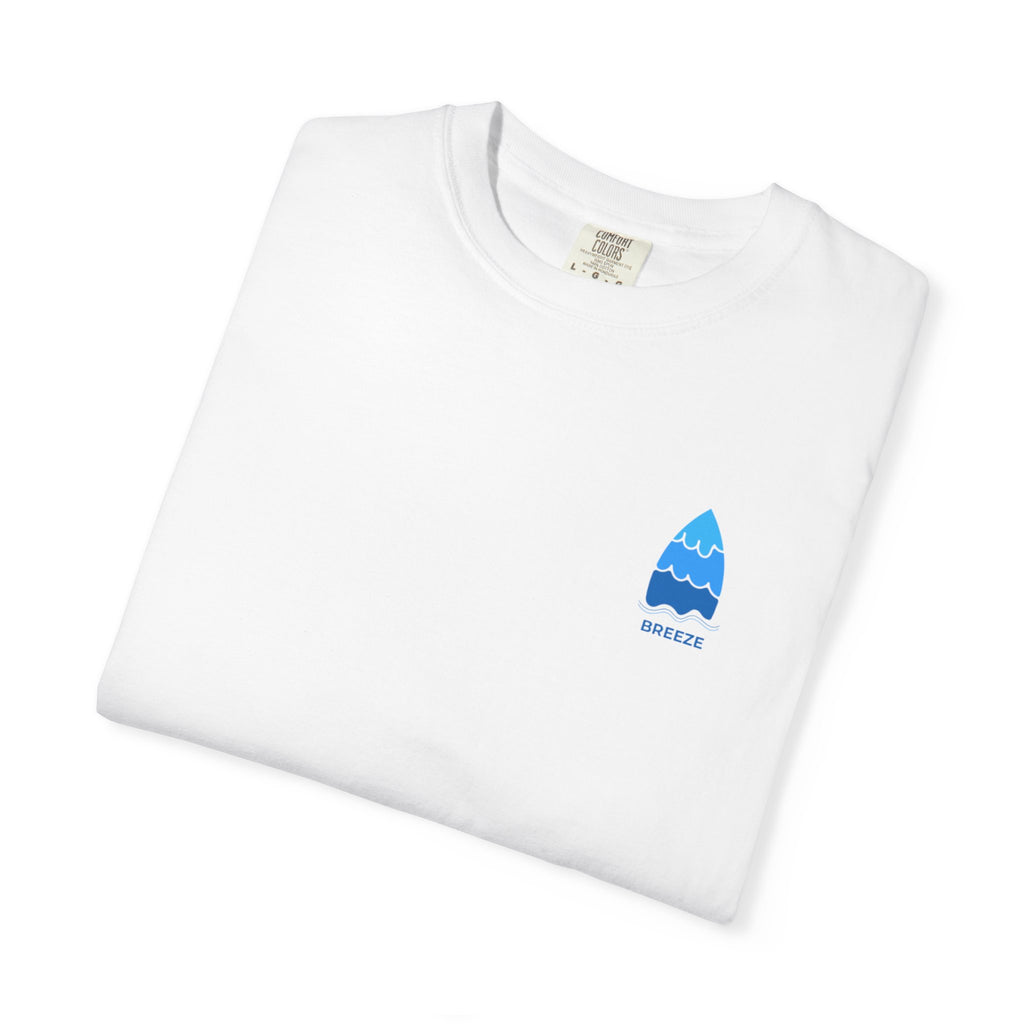 Surfboard Logo T-Shirt — Wave Graphic Chest Print