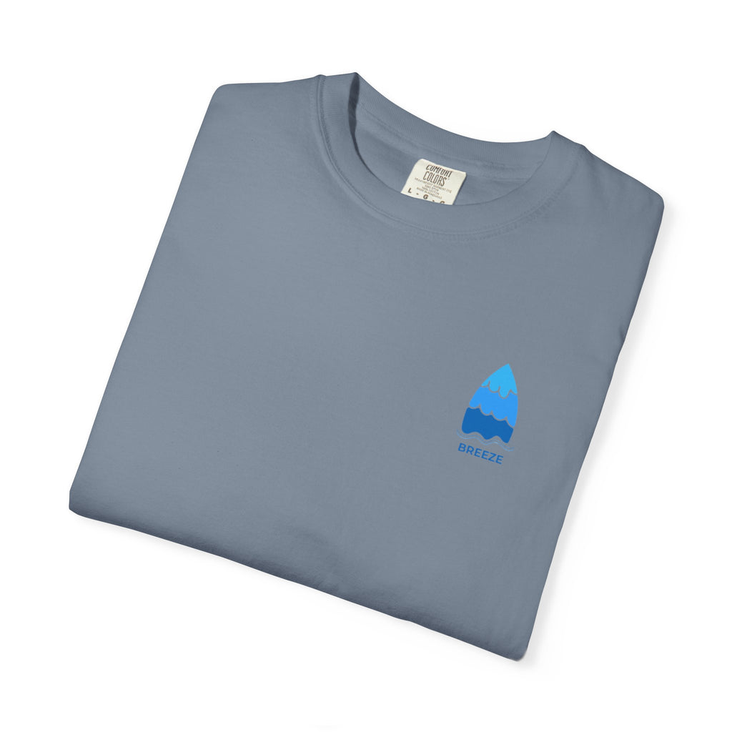 Surfboard Logo T-Shirt — Wave Graphic Chest Print