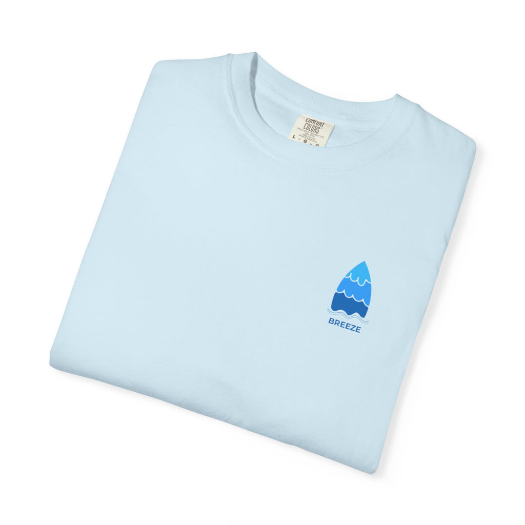 Surfboard Logo T-Shirt — Wave Graphic Chest Print